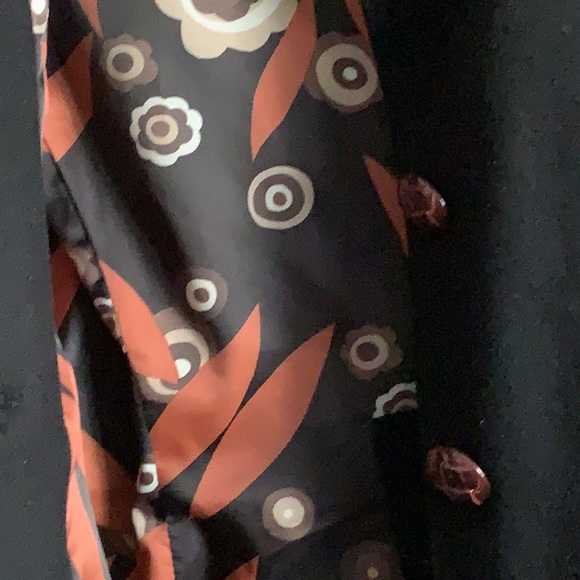 Banana republic black wool coat small - Picture 4 of 6